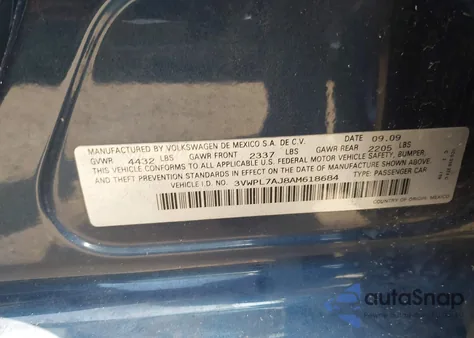 2010 Volkswagen Jetta Tdi from USA, damaged, VIN 3VWPL7AJ8AM618684